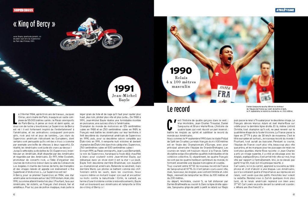 les exploits de JMB Jean Michel Bayle en Super Cross / Le record du monde du 4x100m fut français en 1990 !