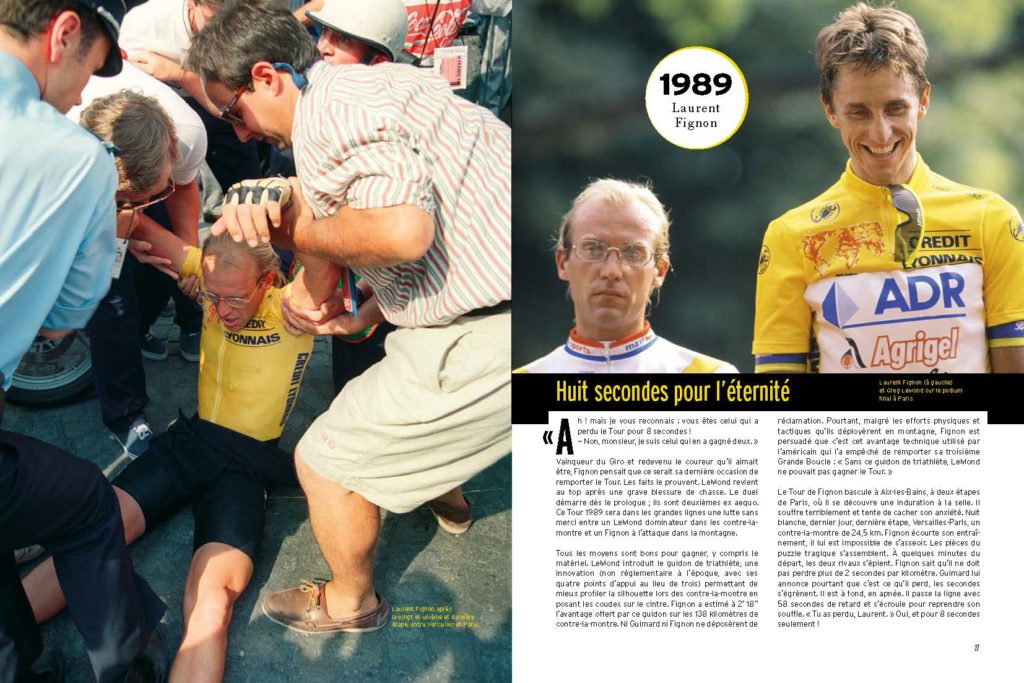 1989 Fignon perd le Tour de France de 8 secondes lors de la dernière étape contre-la-montre entre Versailles et Paris