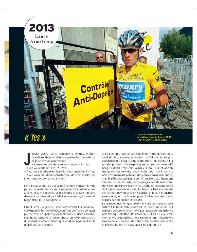 Lance Armstrong parrain puis paria