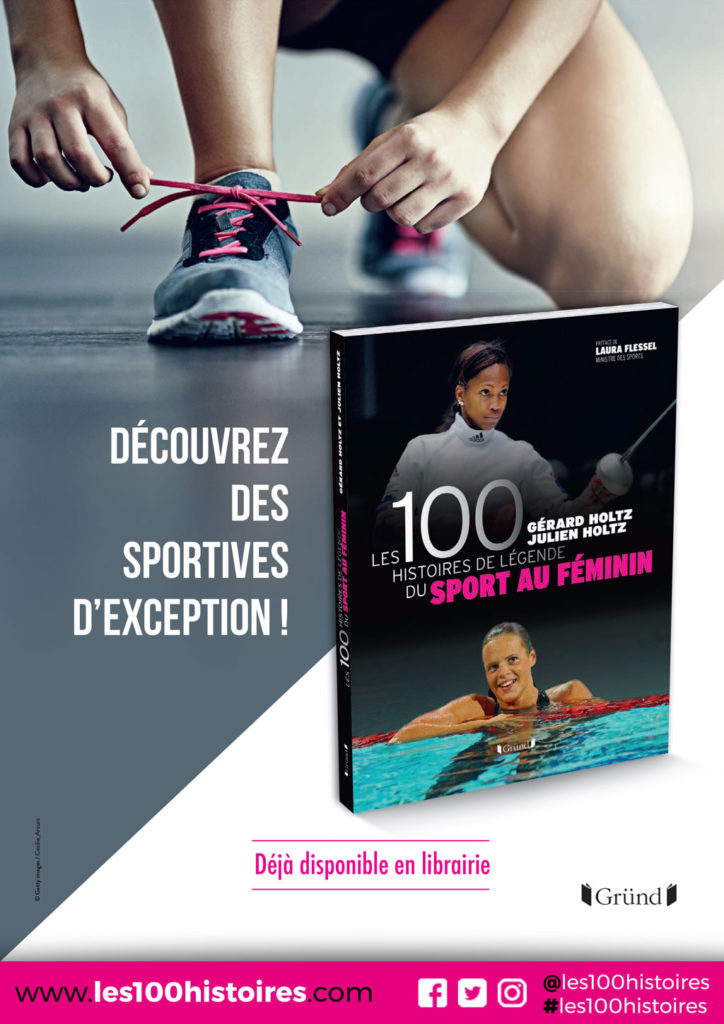 Publicité pour les 100 Histoires de Légende du Sport au Féminin insérée dans le Hors Série de Télé Poche